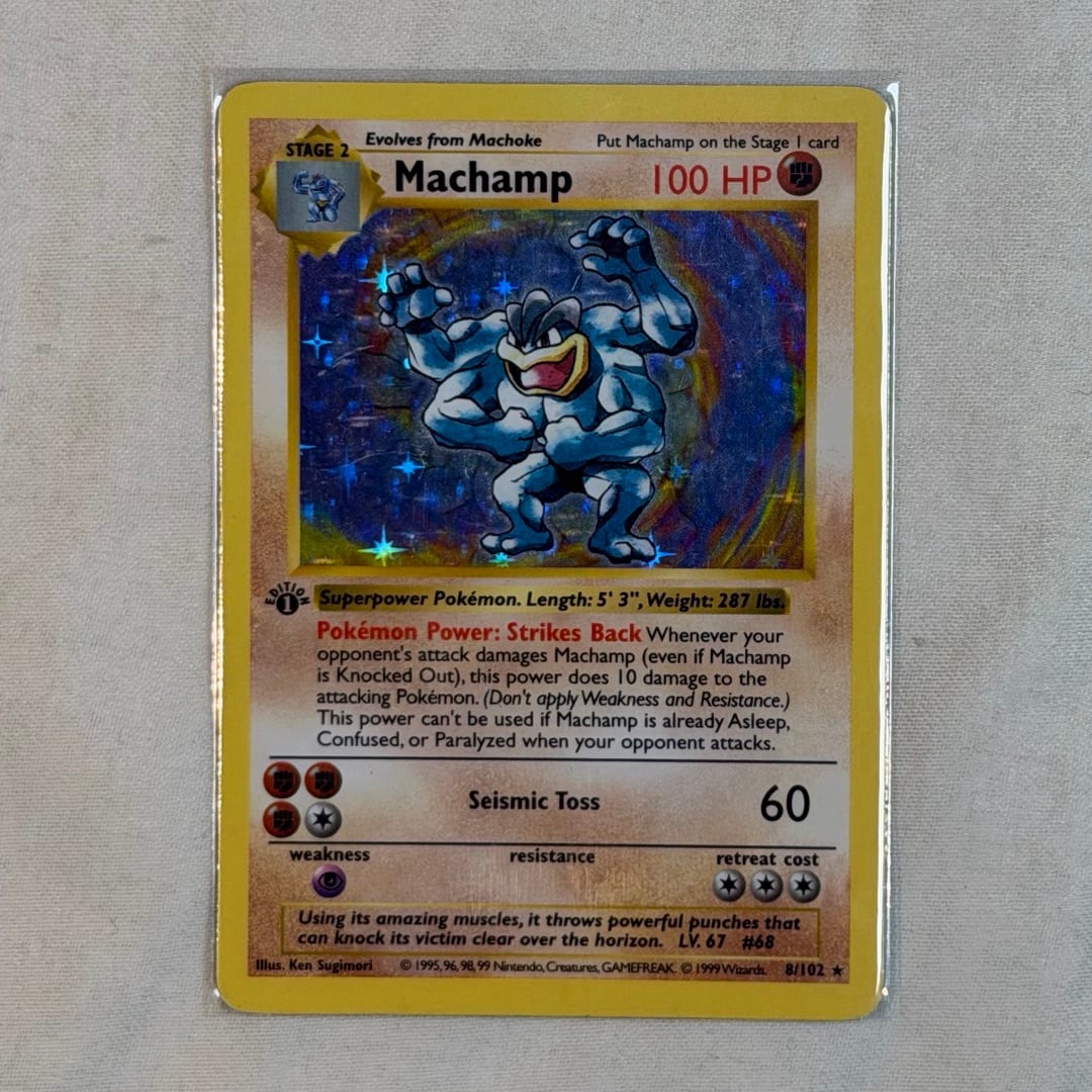 Machamp 1999 1st Edition 1999 Base Set Holo