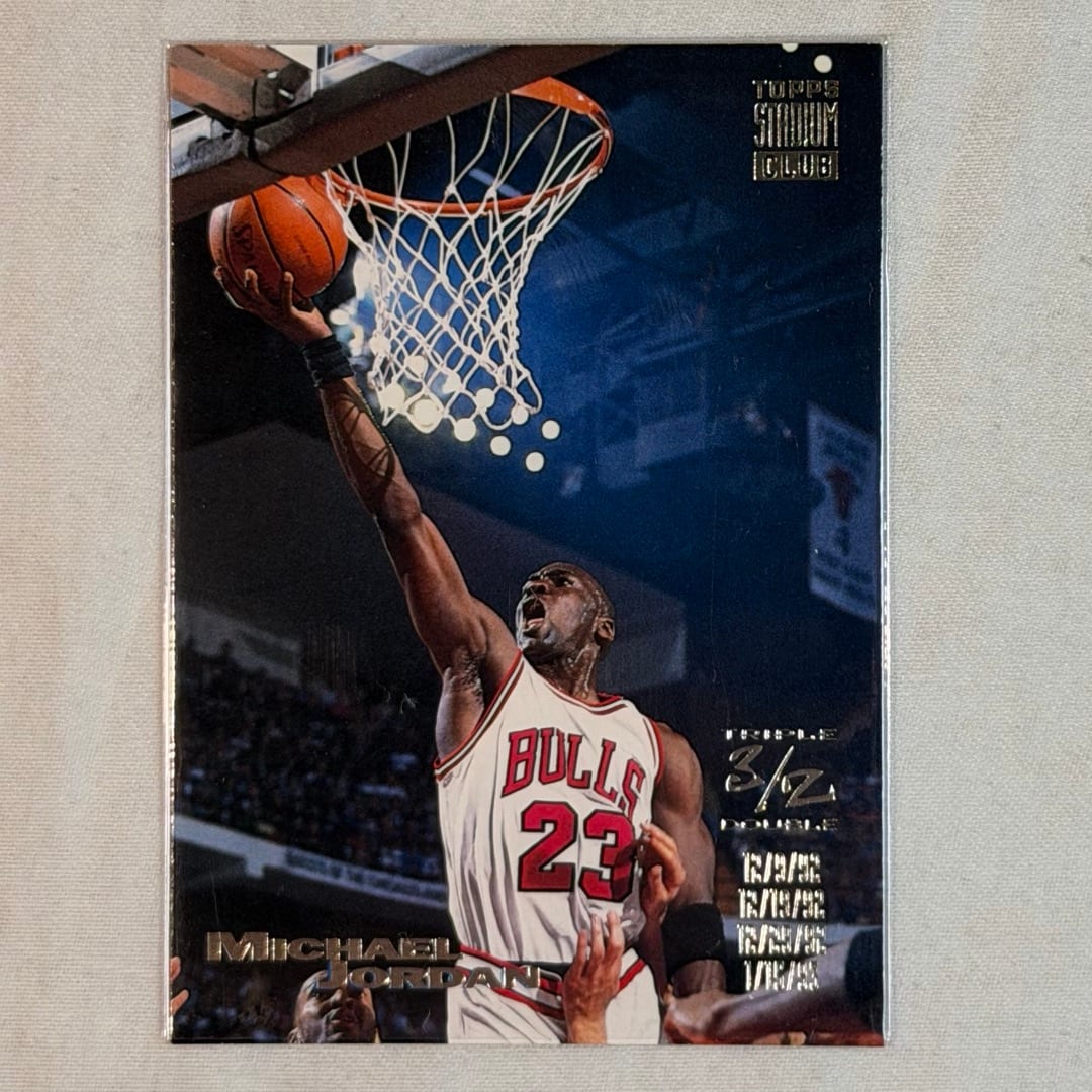 Michael Jordan Topps Stadium Club Triple Double