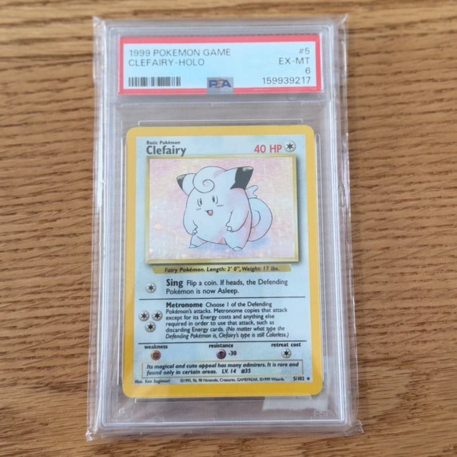 Clefairy Holo 1999 Shadowless Base Set PSA 6
