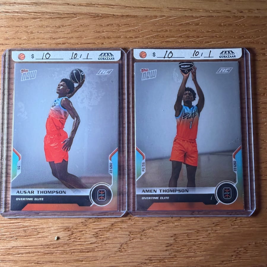 Topps Now Ausar Thompson & Amen Thompson Overtime Elite
