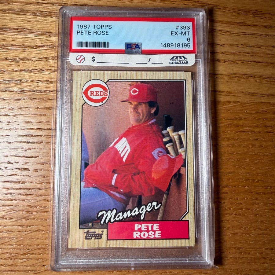 1987 Topps Pete Rose #393 PSA 6