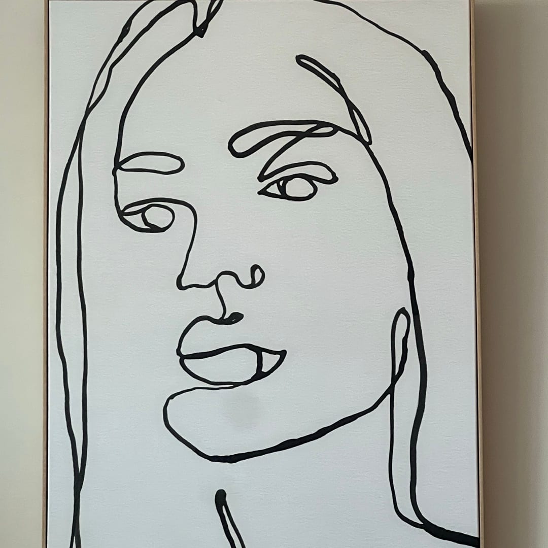 Line art painting