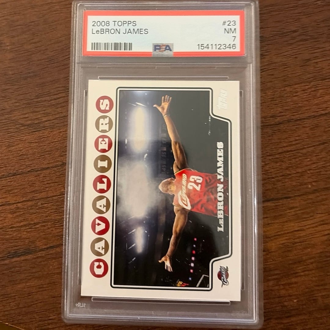 2008 TOPPS LEBRON PSA 7