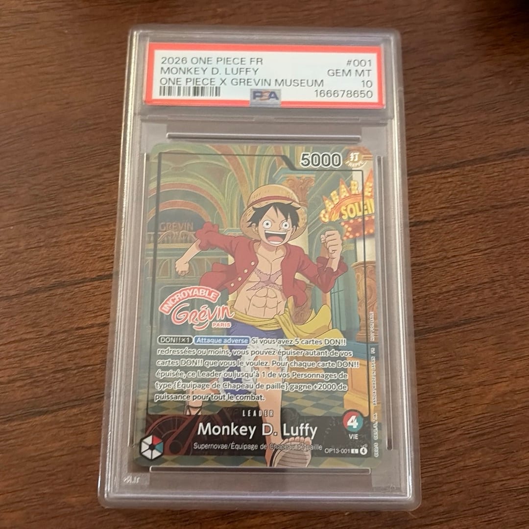 2026 LUFFY GREVIN MUSEUM PSA 10