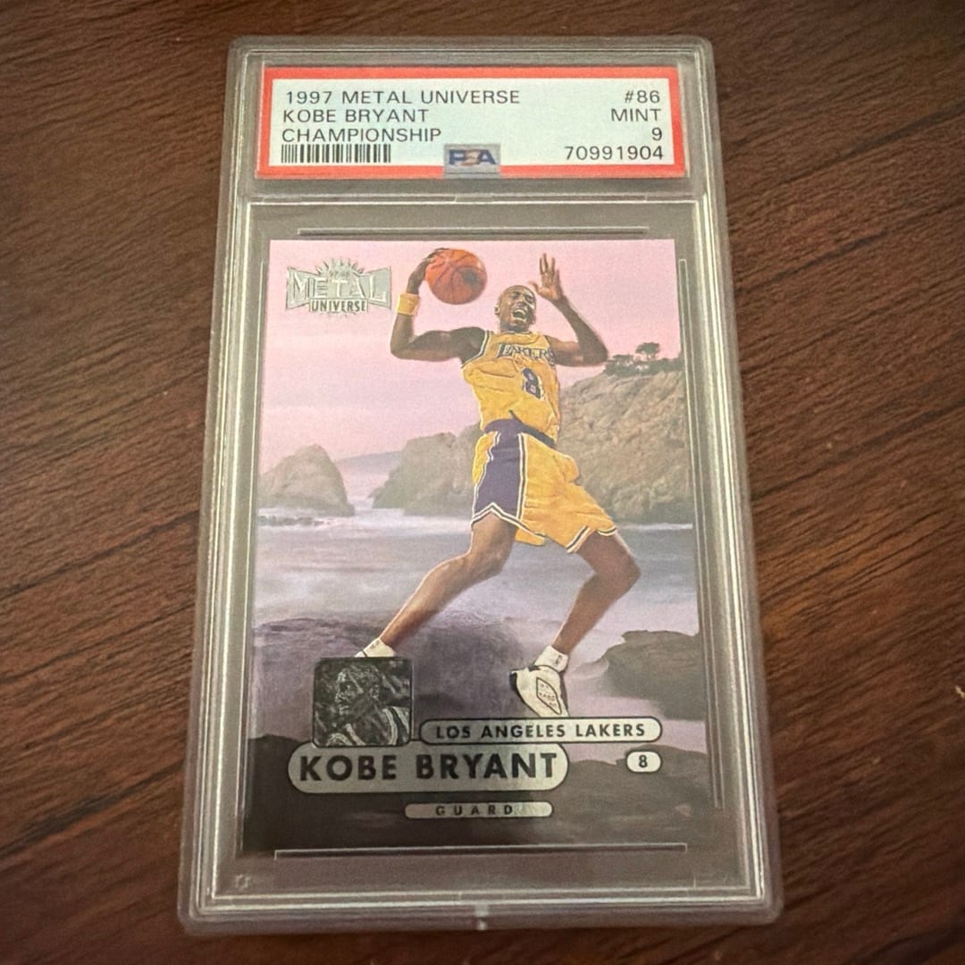 1997 METAL UNIVERSE KOBE BRYANT CHAMPIONSHIP PSA 9