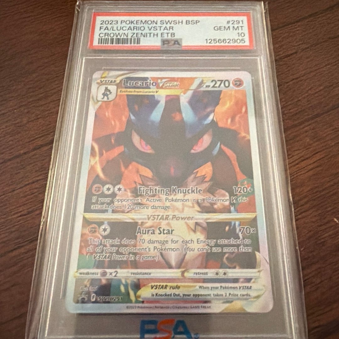 2023 CROWN ZENITH LUCARIO V STAR PSA 10