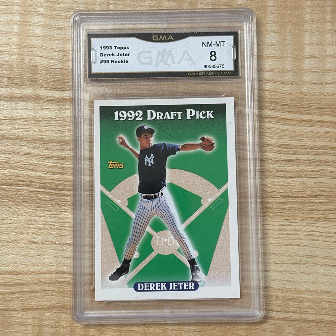 1993 Topps Derek Jeter Rookie Card - GMA 8 Near Mint