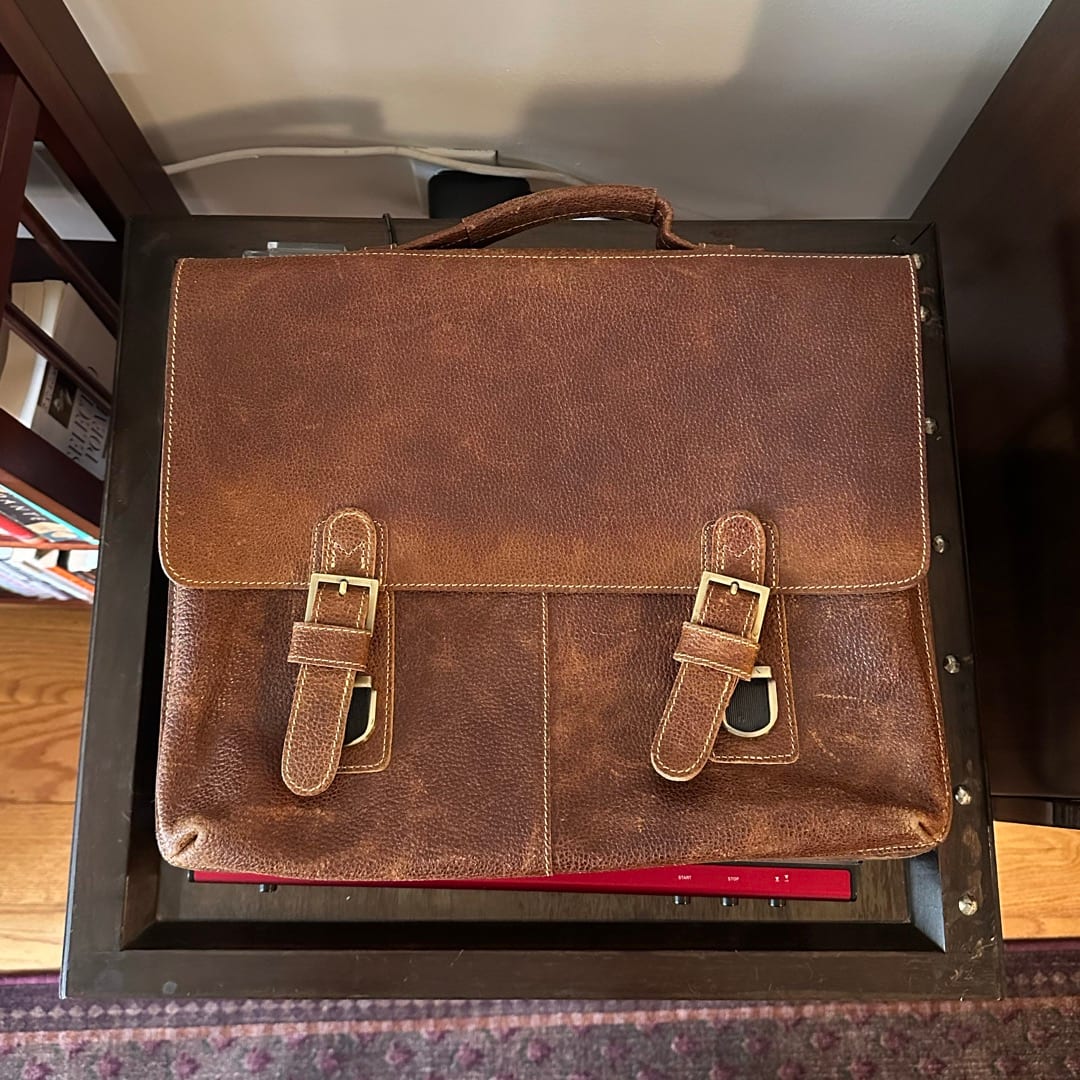 Made in USA Leather Briefcase