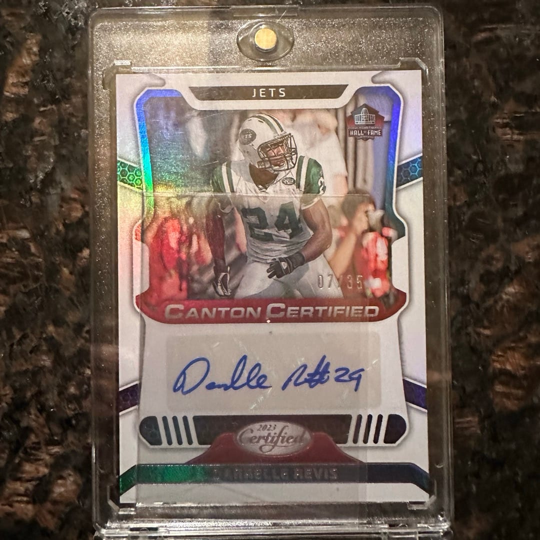 2023 Panini Canton Certified Darrelle Revis Auto 07/35