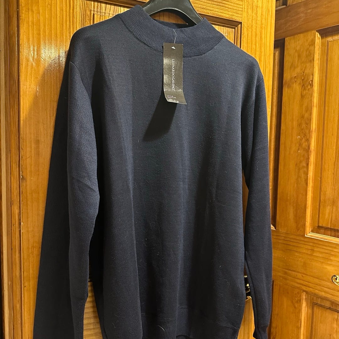 Men’s Large Leonardo Gavino Mock Turtleneck Sweater