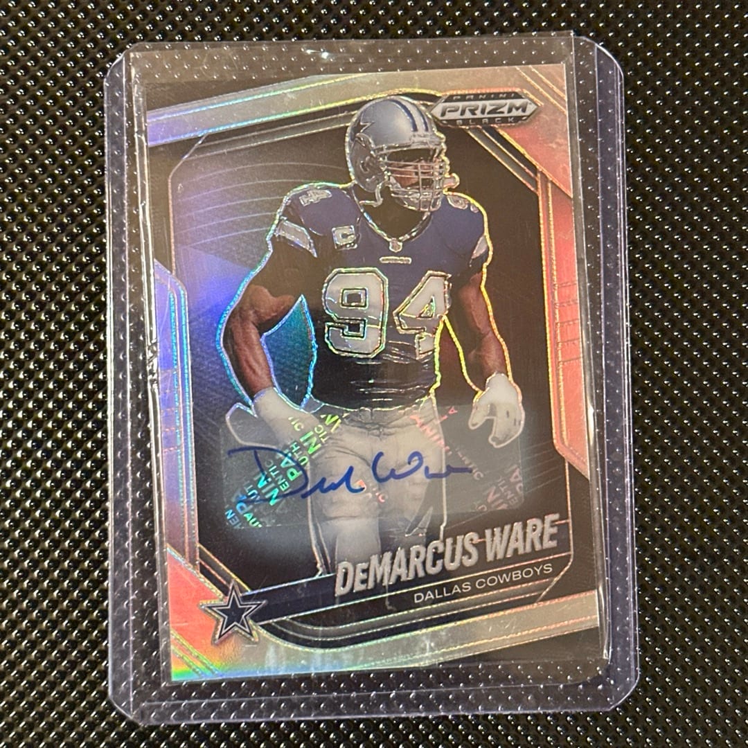 Panini Prizm Black Demarcus Ware Autograph Card
