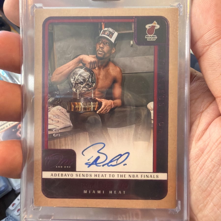 Panini NBA 2021-22 Adebayo Sends Heat to the NBA Finals Autographed Card