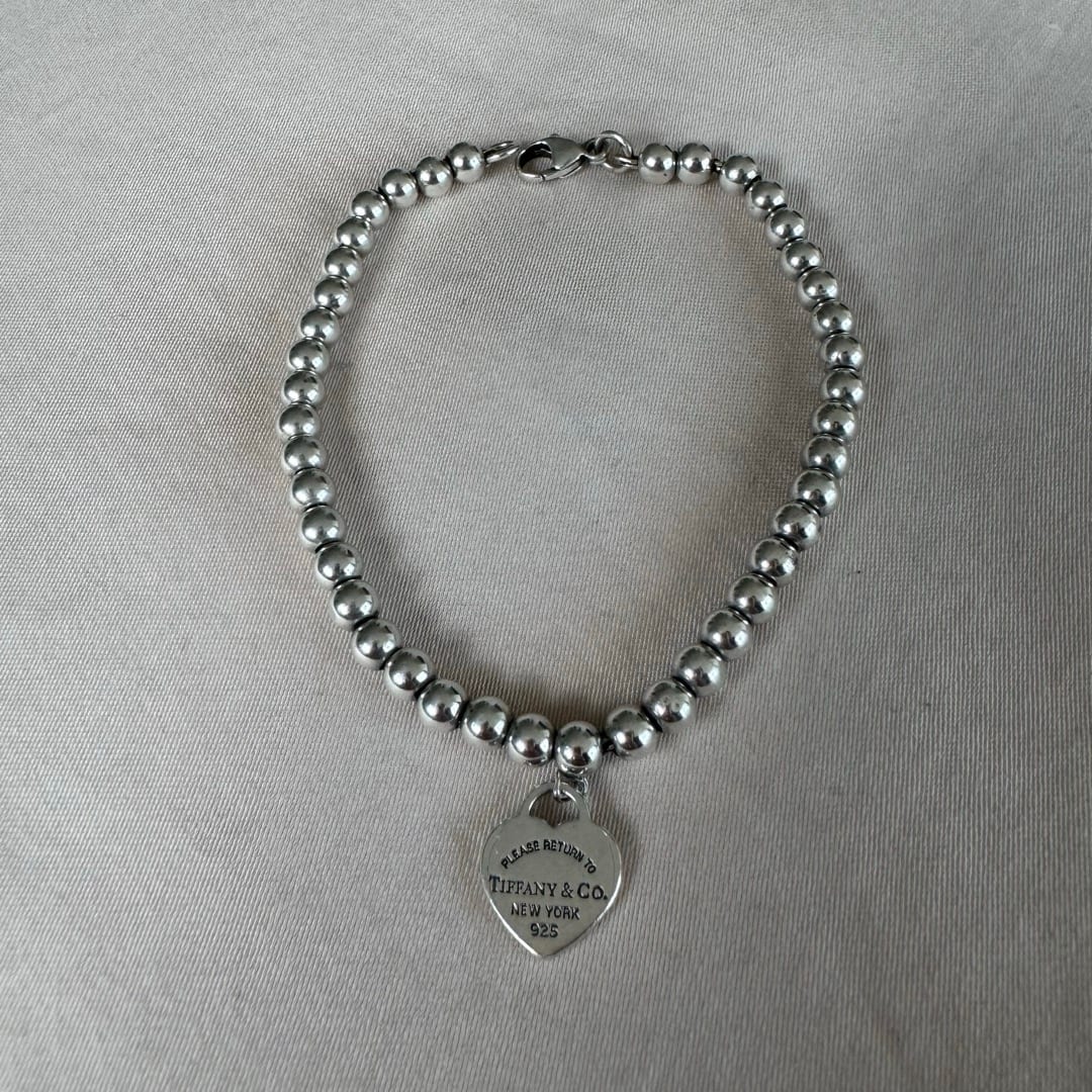 Tiffany & Co Silver Bead Bracelet