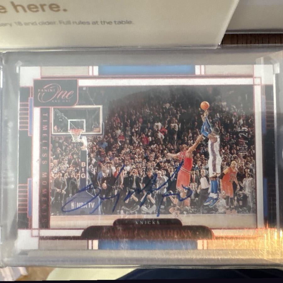 Carmelo Anthony Timeless moments /25 Autographs