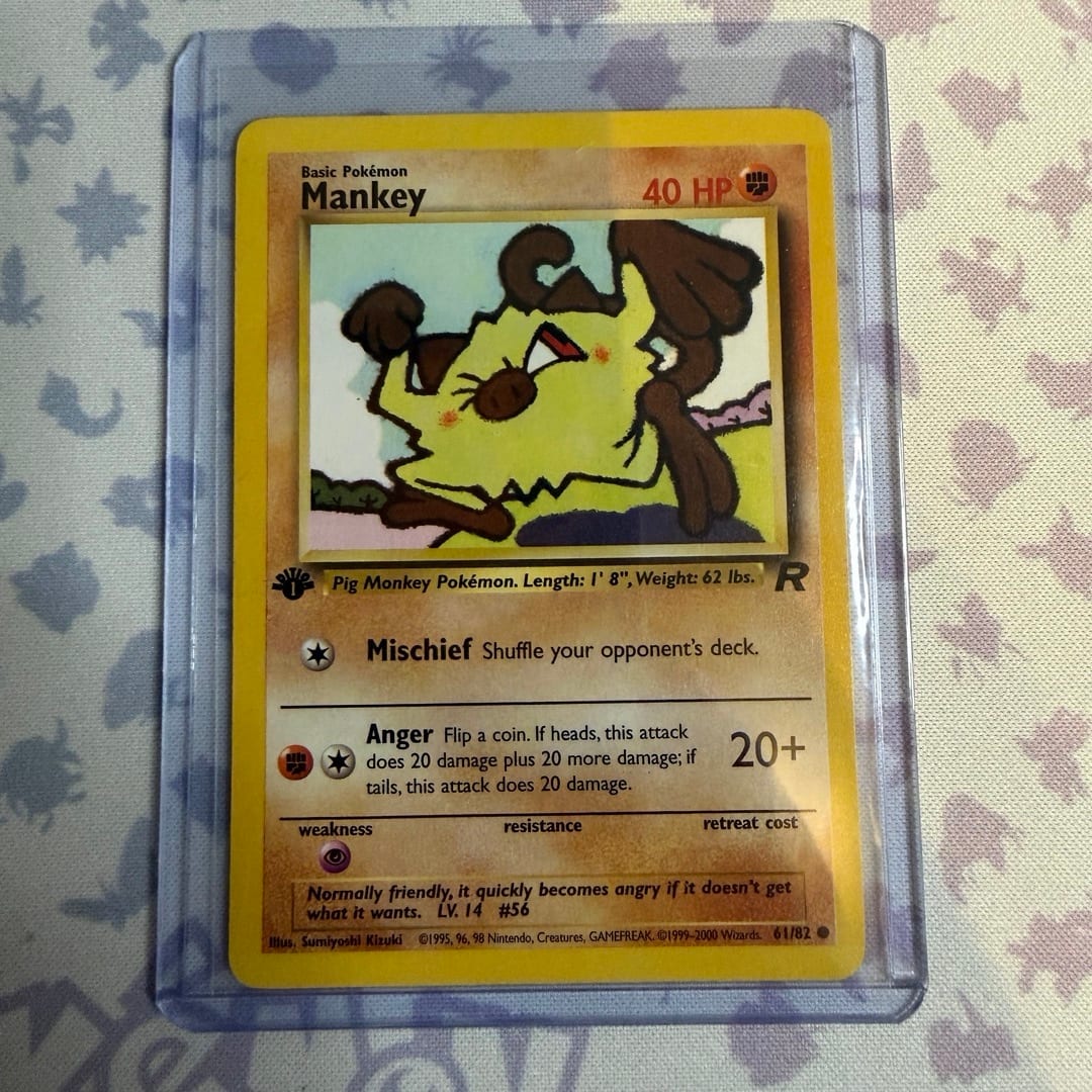 Mankey 1st Edition Team Rocket 61/82