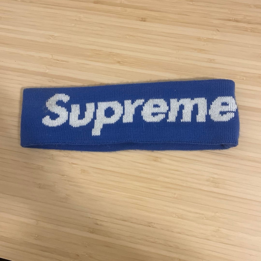 Supreme x New Era Blue Headband