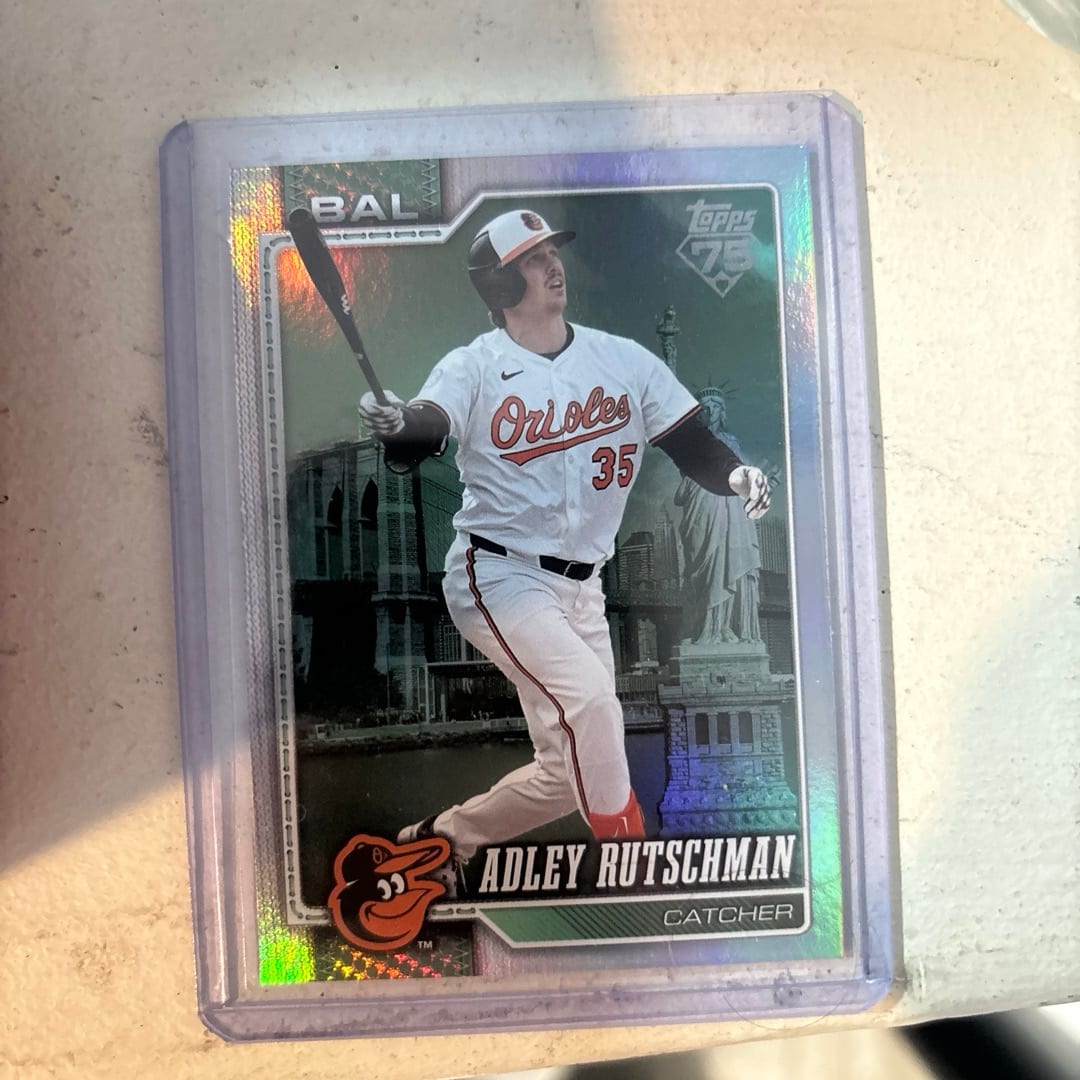 Topps Adley Rutschman Baltimore Orioles BIG APPLE FOIL