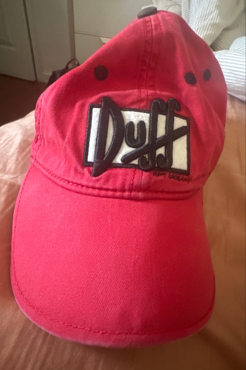 Simpsons Duff snapback hat