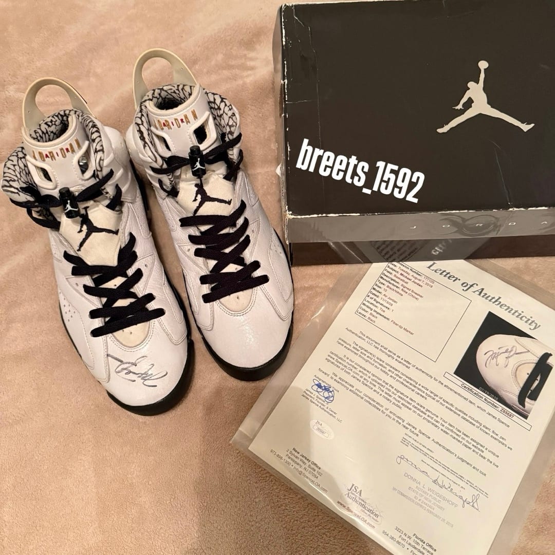 Air Jordan 6 Retro Premium Motorsports Michael Jordan Autograph Sz. 10 w/ JSA