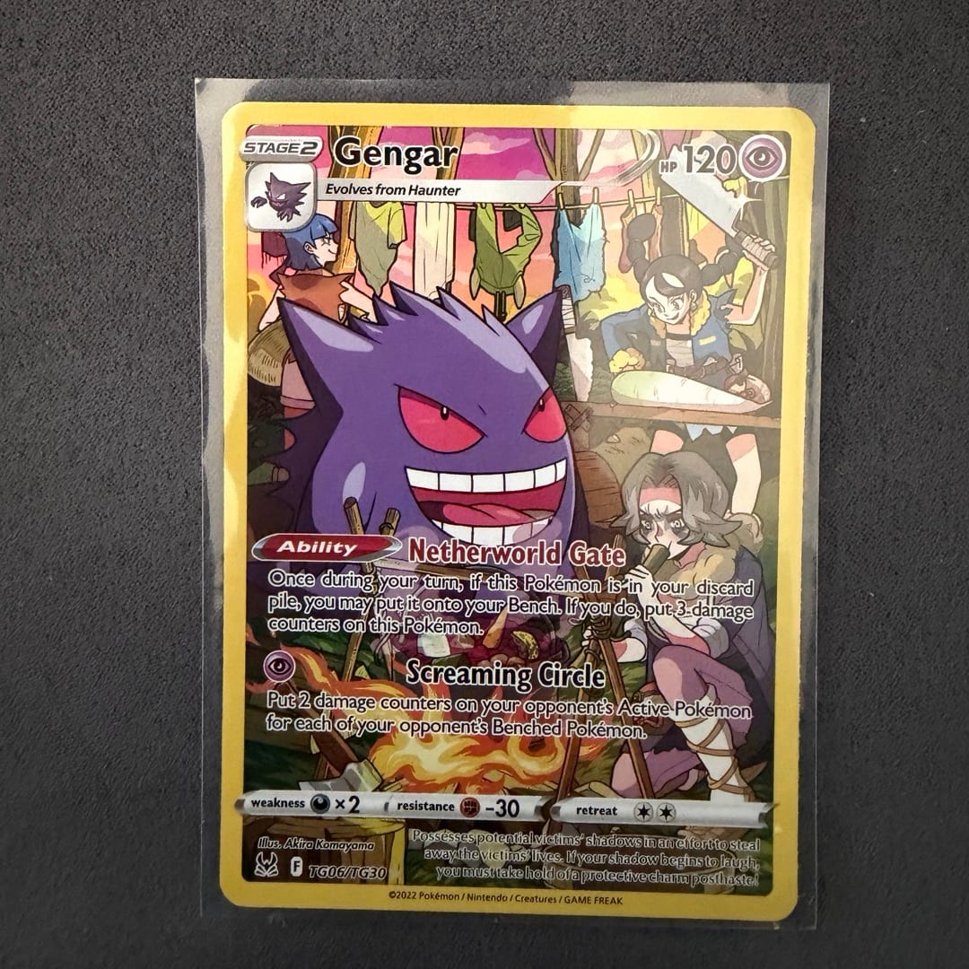 Gengar TG06/TG30 Trainer Gallery Full Art Pokémon Lost Origin Holo Rare NM